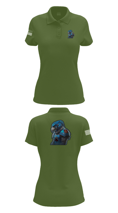 Battlehawks 56996020 Women's Short Sleeve Performance Polo  - 55