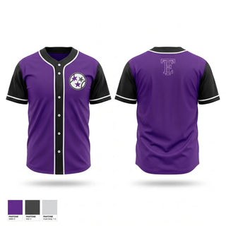 Full Button Baseball Jersey, East Tennessee Hustle Baseball, Baseball, Teamtime, Team time, sublimation, custom sports apparel, team uniforms, spirit wear, spiritwear, sports uniforms, custom shirts, team store, custom team store, fundraiser sports, apparel fundraiser