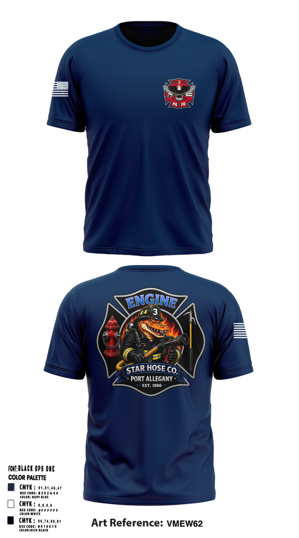 Star Hose Company Short Sleeve Performance Shirt - 14
