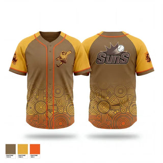 Full Button Baseball Jersey, Del oro sun devils, Baseball, Teamtime, Team time, sublimation, custom sports apparel, team uniforms, spirit wear, spiritwear, sports uniforms, custom shirts, team store, custom team store, fundraiser sports, apparel fundraiser