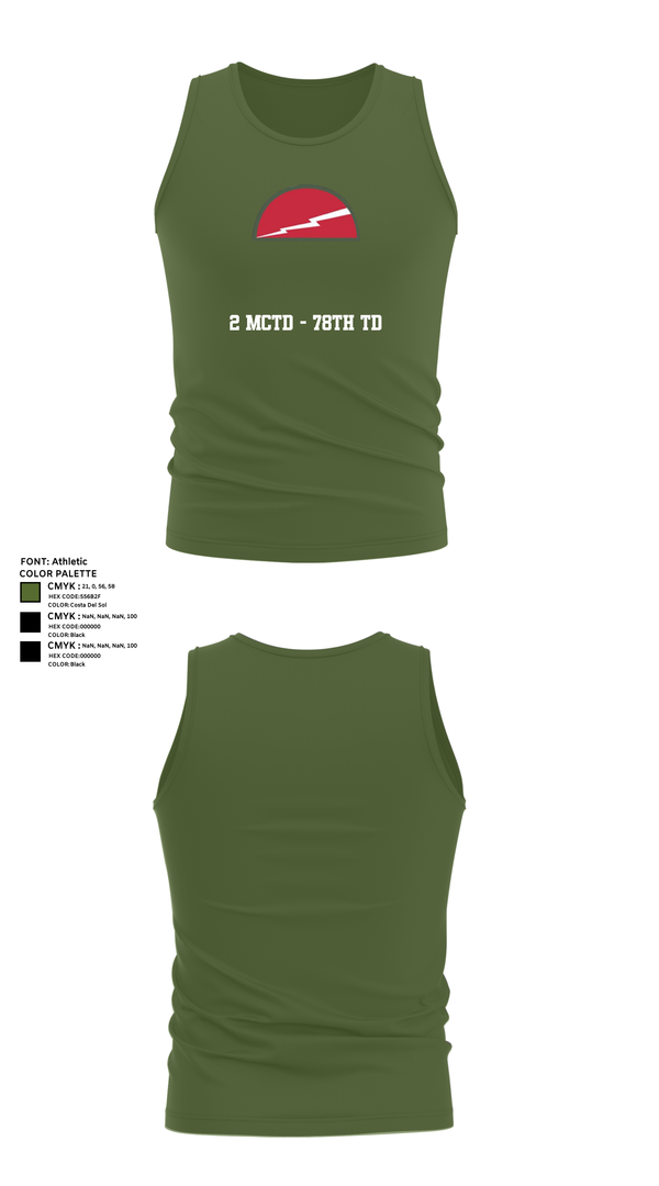 Tank Top, 2 MCTD - 78th TD, , Teamtime, Team time, sublimation, custom sports apparel, team uniforms, spirit wear, spiritwear, sports uniforms, custom shirts, team store, custom team store, fundraiser sports, apparel fundraiser