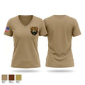 355 MWD 51321476 Women's Short Sleeve V-neck Shirt - 3