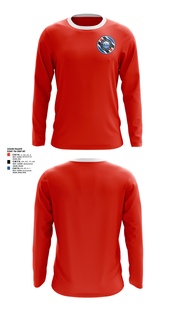 Long Sleeve Performance Shirt, South Valley United, Men's Soccer, Teamtime, Team time, sublimation, custom sports apparel, team uniforms, spirit wear, spiritwear, sports uniforms, custom shirts, team store, custom team store, fundraiser sports, apparel fundraiser