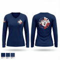 CFD Station 1 51779686 Women's Long Sleeve V-neck Shirt - 1