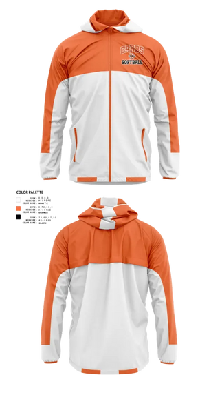 Windbreaker, DeKalb Barbs, Softball, Teamtime, Team time, sublimation, custom sports apparel, team uniforms, spirit wear, spiritwear, sports uniforms, custom shirts, team store, custom team store, fundraiser sports, apparel fundraiser