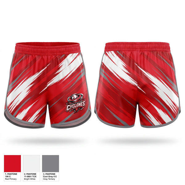 Womens Shorts, South Charleston Cyclones, Baseball, Teamtime, Team time, sublimation, custom sports apparel, team uniforms, spirit wear, spiritwear, sports uniforms, custom shirts, team store, custom team store, fundraiser sports, apparel fundraiser