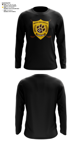 Long Sleeve Performance Shirt, Cibola High School Golf, Golf, Teamtime, Team time, sublimation, custom sports apparel, team uniforms, spirit wear, spiritwear, sports uniforms, custom shirts, team store, custom team store, fundraiser sports, apparel fundraiser