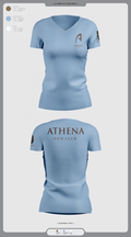 Athena Gun Club 10073430 Women's Short Sleeve V-neck Shirt - 2