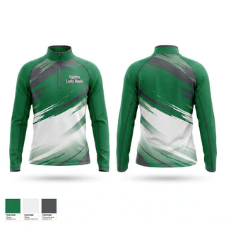 Quarter Zip Jacket, Ogden Lady Owls, Women's Basketball, Teamtime, Team time, sublimation, custom sports apparel, team uniforms, spirit wear, spiritwear, sports uniforms, custom shirts, team store, custom team store, fundraiser sports, apparel fundraiser