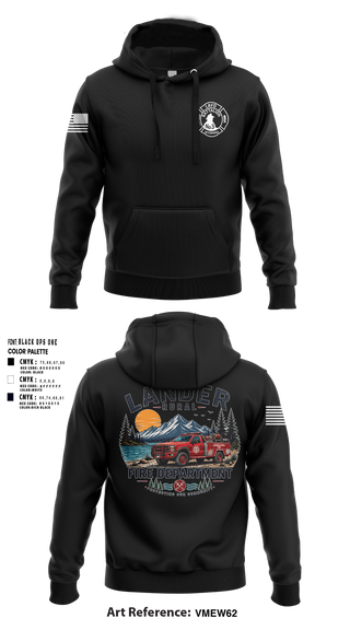 Hoodie, Lander rural fire, Fire Department, Teamtime, Team time, sublimation, custom sports apparel, team uniforms, spirit wear, spiritwear, sports uniforms, custom shirts, team store, custom team store, fundraiser sports, apparel fundraiser
