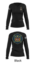 Guernsey Fire & Rescue 73903813 Women's Long Sleeve V-neck Shirt - 37