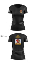 3-509th Parachute Infantry BN Able Nation 10459424 Women's Short Sleeve V-neck Shirt - 101