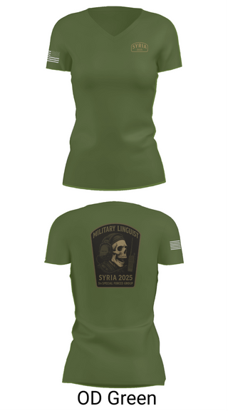 Womens Short Sleeve Vneck Shirt, , Army, Teamtime, Team time, sublimation, custom sports apparel, team uniforms, spirit wear, spiritwear, sports uniforms, custom shirts, team store, custom team store, fundraiser sports, apparel fundraiser