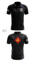 14th Marine regiment 4th Marine corps division 57481844 Short Sleeve Performance Polo - 100