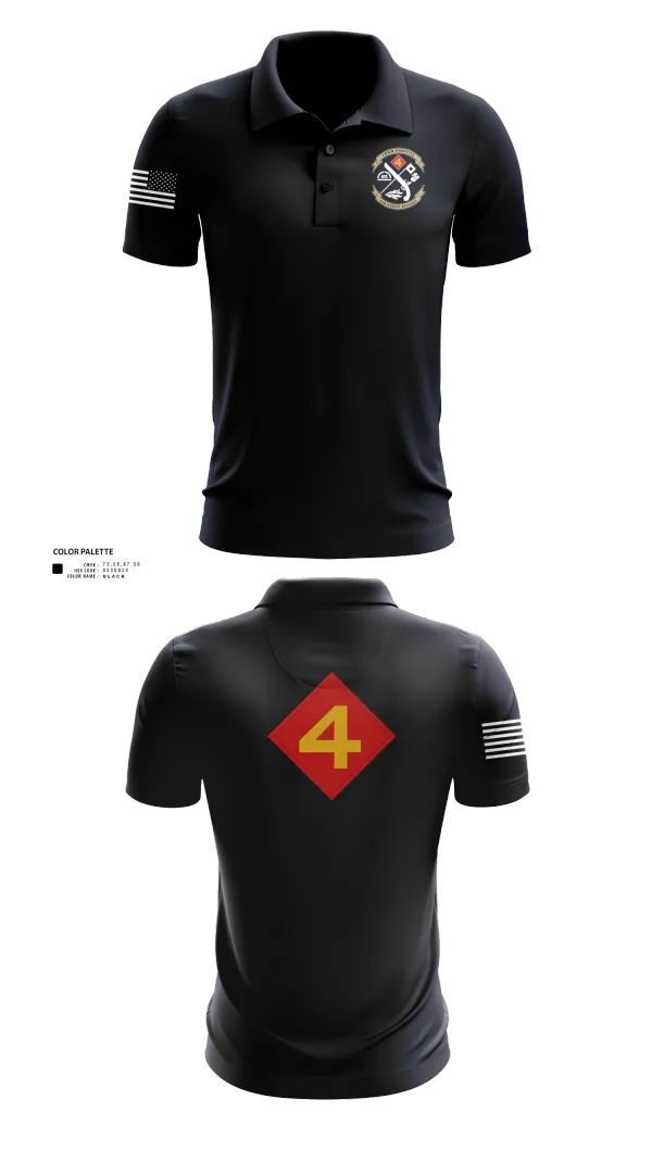 Short Sleeve Performance Polo, 14th Marine regiment 4th Marine corps division, , Teamtime, Team time, sublimation, custom sports apparel, team uniforms, spirit wear, spiritwear, sports uniforms, custom shirts, team store, custom team store, fundraiser sports, apparel fundraiser
