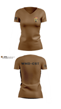 24th WMD-CST 32360190 Women's Short Sleeve V-neck Shirt - 4