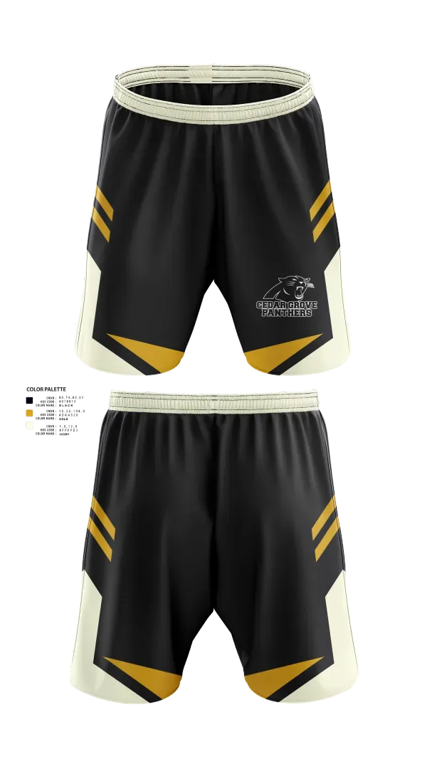 Athletic Shorts With Pockets, Cedar Grove Panthers, Baseball, Teamtime, Team time, sublimation, custom sports apparel, team uniforms, spirit wear, spiritwear, sports uniforms, custom shirts, team store, custom team store, fundraiser sports, apparel fundraiser