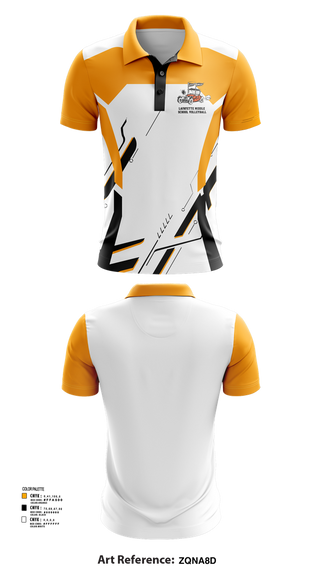 Short Sleeve Performance Polo, Lafayette Middle School Volleyball, Women's Volleyball, Teamtime, Team time, sublimation, custom sports apparel, team uniforms, spirit wear, spiritwear, sports uniforms, custom shirts, team store, custom team store, fundraiser sports, apparel fundraiser