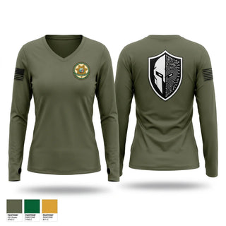 Womens Long Sleeve Vneck Shirt, STIU, Police, Teamtime, Team time, sublimation, custom sports apparel, team uniforms, spirit wear, spiritwear, sports uniforms, custom shirts, team store, custom team store, fundraiser sports, apparel fundraiser