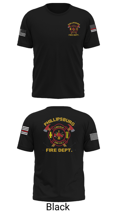 PHILLIPSBURG FIRE DEPARTMENT 39354124 Old School Cotton Feel Shirt - 30