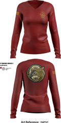 NIRT 4083324 Women's Long Sleeve V-neck Shirt - 18