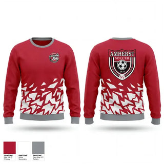 Crew Neck Sweatshirt, Amherst Lightning, Women's Soccer, Teamtime, Team time, sublimation, custom sports apparel, team uniforms, spirit wear, spiritwear, sports uniforms, custom shirts, team store, custom team store, fundraiser sports, apparel fundraiser