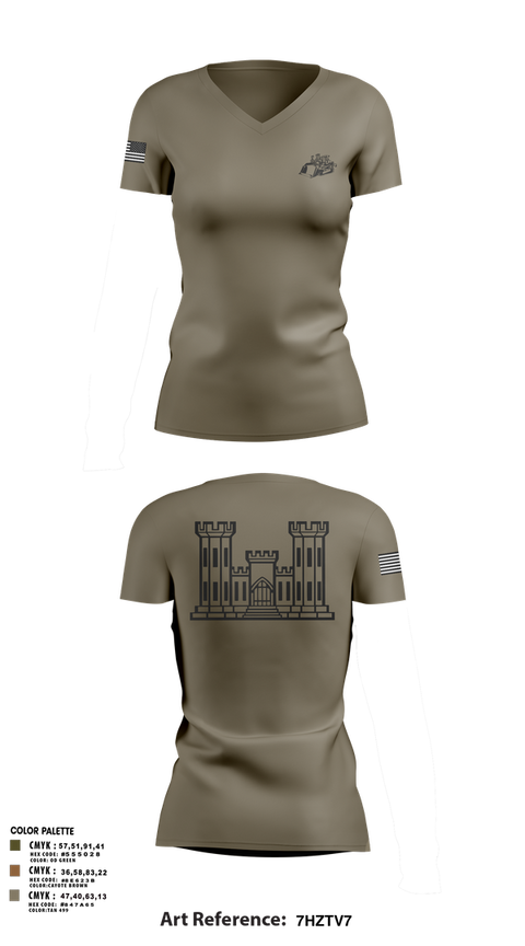 Womens Short Sleeve Vneck Shirt, TCC, National Guard, Teamtime, Team time, sublimation, custom sports apparel, team uniforms, spirit wear, spiritwear, sports uniforms, custom shirts, team store, custom team store, fundraiser sports, apparel fundraiser