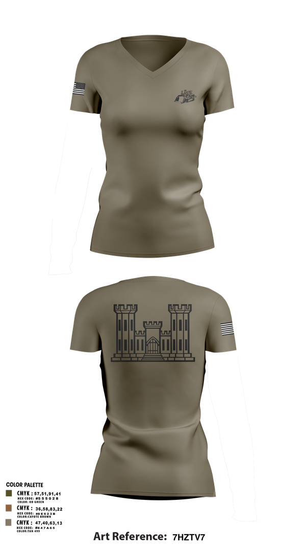 Womens Short Sleeve Vneck Shirt, TCC, National Guard, Teamtime, Team time, sublimation, custom sports apparel, team uniforms, spirit wear, spiritwear, sports uniforms, custom shirts, team store, custom team store, fundraiser sports, apparel fundraiser