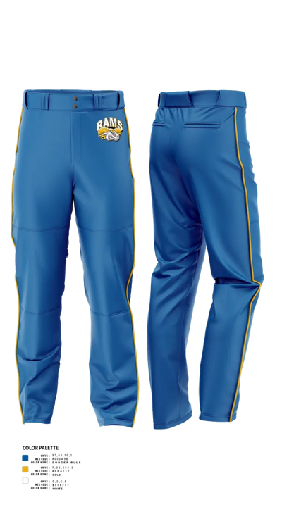Brogden Rams 7424037 Baseball Pants - 10