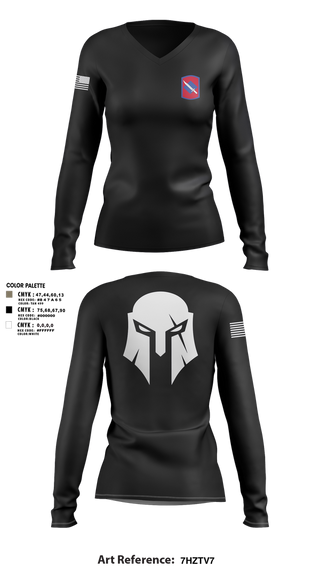 Womens Long Sleeve Vneck Shirt, C TRP 1-134th, , Teamtime, Team time, sublimation, custom sports apparel, team uniforms, spirit wear, spiritwear, sports uniforms, custom shirts, team store, custom team store, fundraiser sports, apparel fundraiser