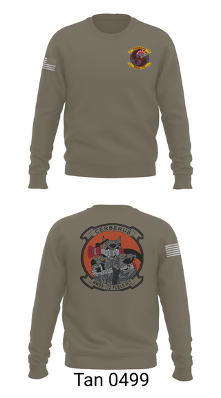 Crew Neck Sweatshirt, MWSS-172 Fuels Platoon, Marines, Teamtime, Team time, sublimation, custom sports apparel, team uniforms, spirit wear, spiritwear, sports uniforms, custom shirts, team store, custom team store, fundraiser sports, apparel fundraiser