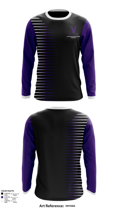 Niles North Athletics Vikings Basketball 34779783 Long Sleeve Performance Shirt 2