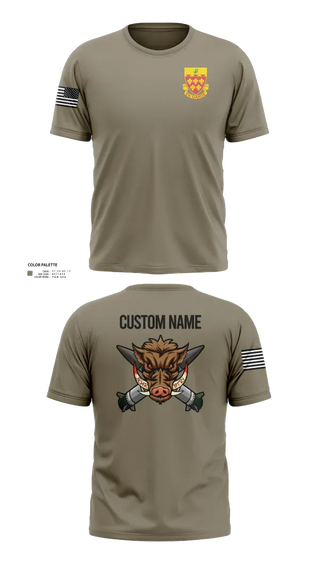 Short Sleeve Performance Shirt, 1-77 FA Bravo Btry, Army, Teamtime, Team time, sublimation, custom sports apparel, team uniforms, spirit wear, spiritwear, sports uniforms, custom shirts, team store, custom team store, fundraiser sports, apparel fundraiser
