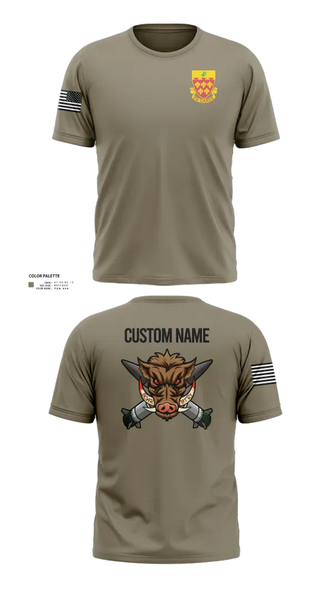 Short Sleeve Performance Shirt, 1-77 FA Bravo Btry, Army, Teamtime, Team time, sublimation, custom sports apparel, team uniforms, spirit wear, spiritwear, sports uniforms, custom shirts, team store, custom team store, fundraiser sports, apparel fundraiser