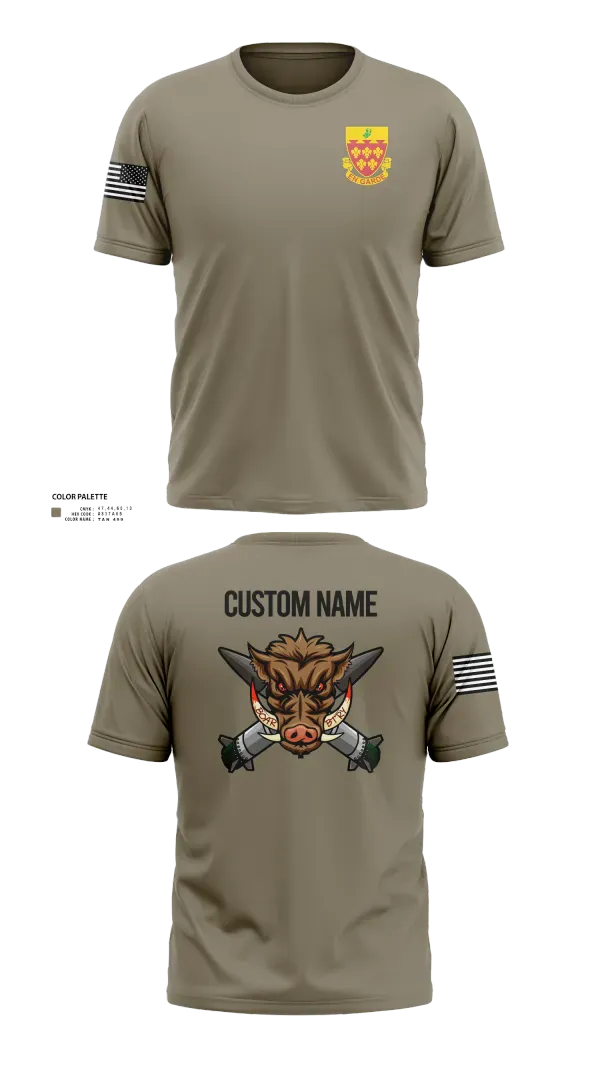 Short Sleeve Performance Shirt, 1-77 FA Bravo Btry, Army, Teamtime, Team time, sublimation, custom sports apparel, team uniforms, spirit wear, spiritwear, sports uniforms, custom shirts, team store, custom team store, fundraiser sports, apparel fundraiser