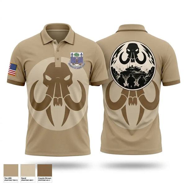 Short Sleeve Performance Polo, C-Co 4-118th IN, National Guard, Teamtime, Team time, sublimation, custom sports apparel, team uniforms, spirit wear, spiritwear, sports uniforms, custom shirts, team store, custom team store, fundraiser sports, apparel fundraiser