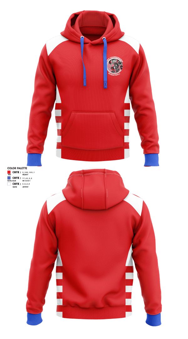 Hoodie, Kake Thunderbirds Basketball, Men's Basketball, Teamtime, Team time, sublimation, custom sports apparel, team uniforms, spirit wear, spiritwear, sports uniforms, custom shirts, team store, custom team store, fundraiser sports, apparel fundraiser