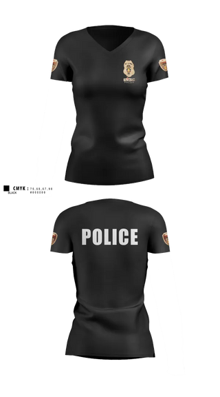 Womens Short Sleeve Vneck Shirt, team name, Police, Teamtime, Team time, sublimation, custom sports apparel, team uniforms, spirit wear, spiritwear, sports uniforms, custom shirts, team store, custom team store, fundraiser sports, apparel fundraiser