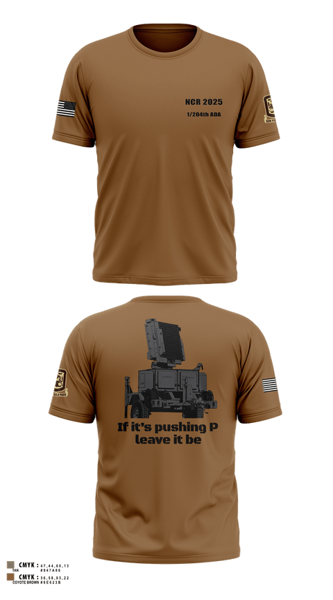 Old School Cotton Feel Shirt, 1/204th ADA, , Teamtime, Team time, sublimation, custom sports apparel, team uniforms, spirit wear, spiritwear, sports uniforms, custom shirts, team store, custom team store, fundraiser sports, apparel fundraiser