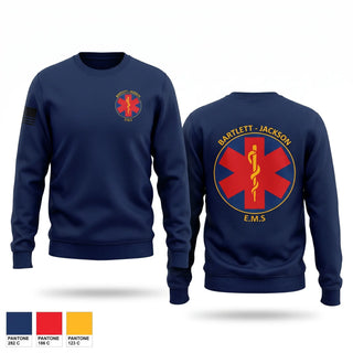 Crew Neck Sweatshirt, Bartlett Jackson EMS, EMS/EMT, Teamtime, Team time, sublimation, custom sports apparel, team uniforms, spirit wear, spiritwear, sports uniforms, custom shirts, team store, custom team store, fundraiser sports, apparel fundraiser