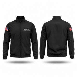 Windbreaker, Clinton Fire Department, Fire Department, Teamtime, Team time, sublimation, custom sports apparel, team uniforms, spirit wear, spiritwear, sports uniforms, custom shirts, team store, custom team store, fundraiser sports, apparel fundraiser