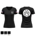 Fountain Valley Police Department K9 Unit Women's Short Sleeve V-neck Shirt - 1