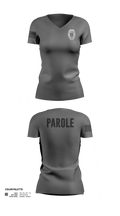 Adult Parole Authority Women's Short Sleeve V-neck Shirt - 21