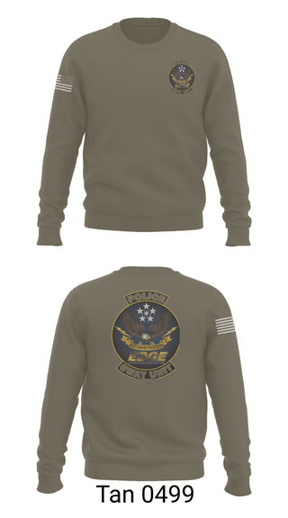 Crew Neck Sweatshirt, EDGE SWAT, Police, Teamtime, Team time, sublimation, custom sports apparel, team uniforms, spirit wear, spiritwear, sports uniforms, custom shirts, team store, custom team store, fundraiser sports, apparel fundraiser