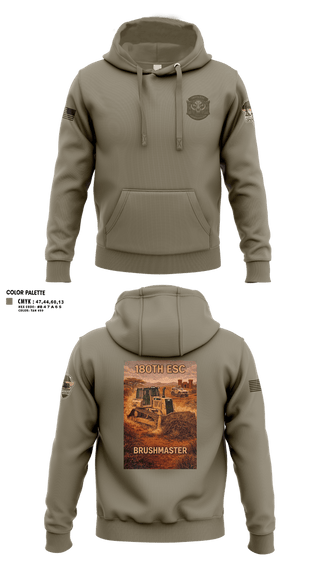 Hoodie, 180th ESC Kismayo, Army, Teamtime, Team time, sublimation, custom sports apparel, team uniforms, spirit wear, spiritwear, sports uniforms, custom shirts, team store, custom team store, fundraiser sports, apparel fundraiser