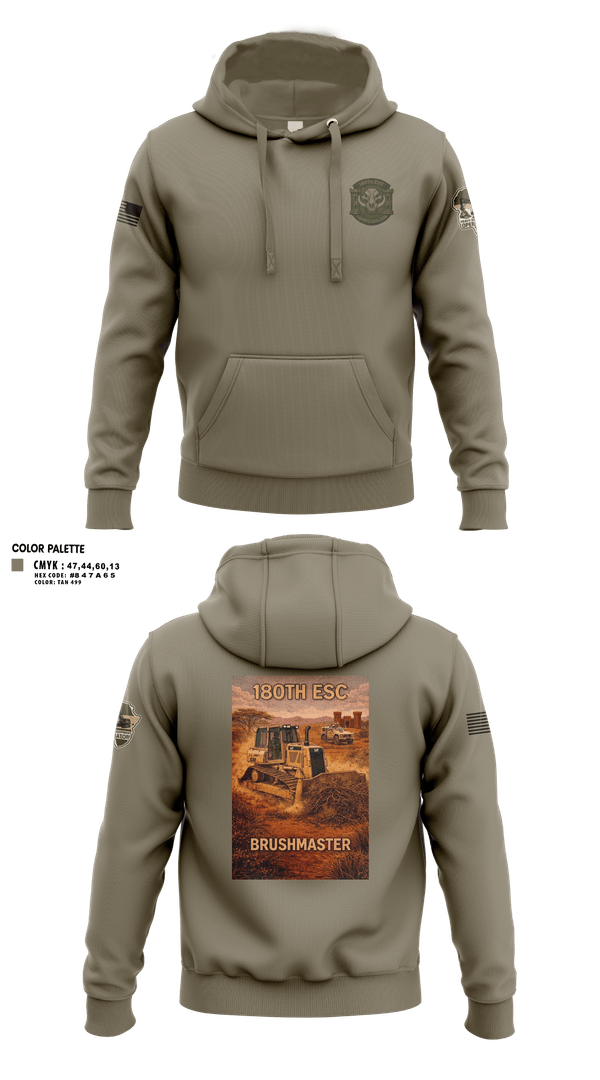 Hoodie, 180th ESC Kismayo, Army, Teamtime, Team time, sublimation, custom sports apparel, team uniforms, spirit wear, spiritwear, sports uniforms, custom shirts, team store, custom team store, fundraiser sports, apparel fundraiser