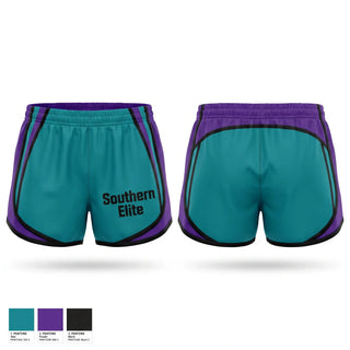 Womens Shorts, Southern Elite, Softball, Teamtime, Team time, sublimation, custom sports apparel, team uniforms, spirit wear, spiritwear, sports uniforms, custom shirts, team store, custom team store, fundraiser sports, apparel fundraiser