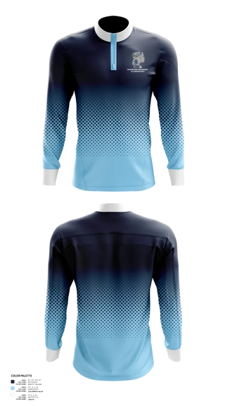 Quarter Zip Jacket, Oakwood-Windsor Elementary, Spirit Store, Teamtime, Team time, sublimation, custom sports apparel, team uniforms, spirit wear, spiritwear, sports uniforms, custom shirts, team store, custom team store, fundraiser sports, apparel fundraiser