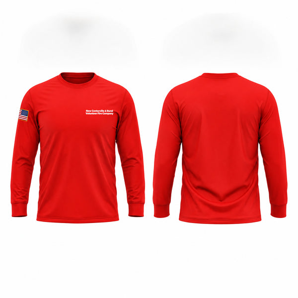 Long Sleeve Performance Shirt, New Centerville & Rural Volunteer Fire Company, Fire Department, Teamtime, Team time, sublimation, custom sports apparel, team uniforms, spirit wear, spiritwear, sports uniforms, custom shirts, team store, custom team store, fundraiser sports, apparel fundraiser