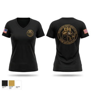 Womens Short Sleeve Vneck Shirt, Crime Suppression Unit, Police, Teamtime, Team time, sublimation, custom sports apparel, team uniforms, spirit wear, spiritwear, sports uniforms, custom shirts, team store, custom team store, fundraiser sports, apparel fundraiser
